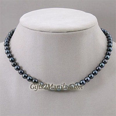 Black Akoya Pearl Necklace