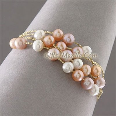 Strand Multicolor Pearl Bracelet