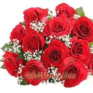 12 Red Roses Bunch