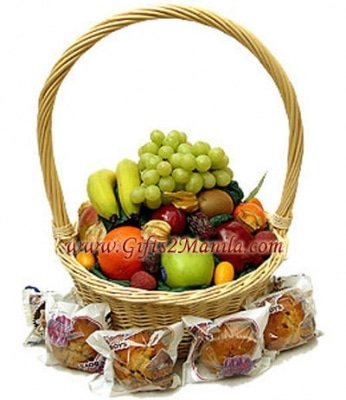Fruit and Muffin Basket