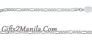 Silver Figaro bracelet