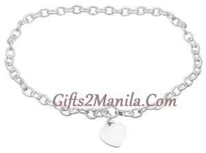 Heart Link Toggle Bracelet