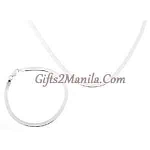 Sterling Silver Bracelet and Necklace Set