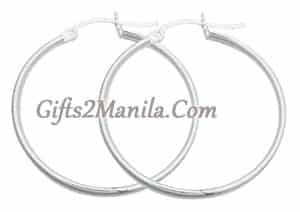 Beautiful Sterling Hoop Earrings