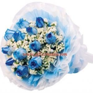Imported Blue Rose Bouquet