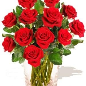 Cupid's Dozen Red Roses