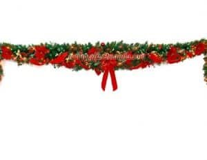 12' Pre-Lit Decorated Swag