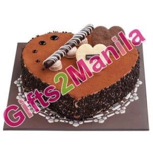 Tous Les Jours Chocolate Crunch Heart Cake
