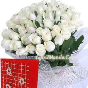 White Roses Bunch