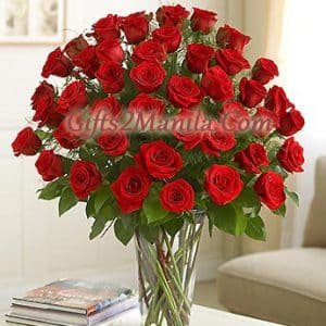 Two Dozen Premium Long Stem Red Roses